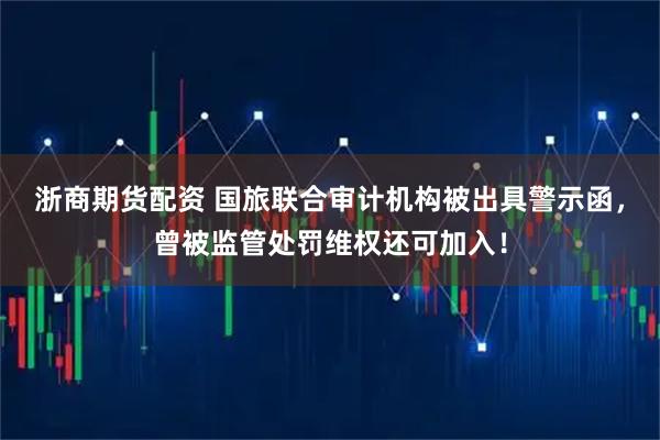 浙商期货配资 国旅联合审计机构被出具警示函，曾被监管处罚维权还可加入！