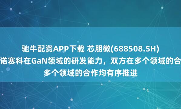 驰牛配资APP下载 芯朋微(688508.SH)：芯朋认可英诺赛科在GaN领域的研发能力，双方在多个领域的合作均有序推进