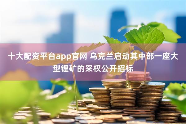 十大配资平台app官网 乌克兰启动其中部一座大型锂矿的采权公开招标